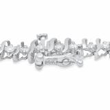 1.00 Carat (Ctw) 14K White Gold Round White Diamond Ladies Tennis Bracelet 1 CT