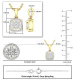 Round White Diamond Cluster Style Filigree Grooved Sides Pendant, Ring & Bracelet Set for Her (2.72 ctw, Color I-J, Clarity I2-I3) in 10K Yellow Gold