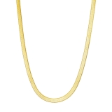 Herringbone Chain Necklace, 10K Yellow Gold (16 Inch)