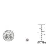 0.75 Carat (ctw) 18K Rose Gold Round Lab Grown White Diamond Ladies Stud Earrings 3/4 CT