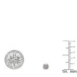 1.00 Carat (ctw) 10K Yellow Gold Round Lab Grown White Diamond Ladies Stud Earrings 1 CT