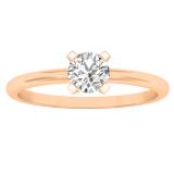 18k Rose Gold Round Diamond Ladies 5 Stone Bridal Engagement Ring ONLY