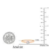 18k Rose Gold Round Diamond Ladies 5 Stone Bridal Engagement Ring ONLY