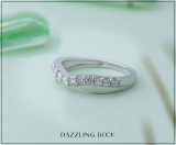 0.55 Carat (ctw) 14K White Gold Round Lab Grown Diamond Ladies Wedding Guard Contour Band 1/2 CT
