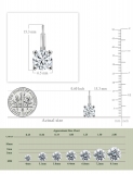 IGI Certified 2.00 Ctw Round Lab Grown Diamond Solitaire Lever Back Drop Earrings, 14K White Gold