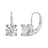 IGI Certified 2.50 Ctw Round Lab Grown Diamond Solitaire Lever Back Drop Earrings, 925 Sterling Silver 