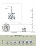 IGI Certified 3.00 Ctw Round Lab Grown Diamond Solitaire Lever Back Drop Earrings, 925 Sterling Silver 