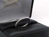 1 Carat (ctw) 14K White Gold Round Lab Grown Diamond Ladies Anniversary Wedding Band Ring