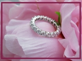 2.50 Carat (ctw) 14K White Gold Round Lab Grown Diamond Ladies Eternity Stackable Ring Wedding Band