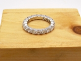 2.50 Carat (ctw) 14K White Gold Round Lab Grown Diamond Ladies Eternity Stackable Ring Wedding Band