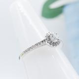 0.50 Carat (ctw) 10K White Gold Round Lab Grown Diamond Ladies Halo Engagement Ring 1/2 CT
