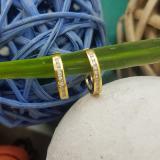 0.18 Carat (ctw) 10K Yellow Gold Small Round Lab Grown Diamond Huggie Hoop Earrings