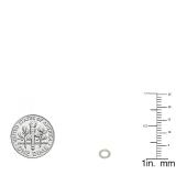 0.10 Carat (ctw) 10K Yellow Gold Round Lab Grown White Diamond Ladies Circle Stud Earrings 1/10 CT