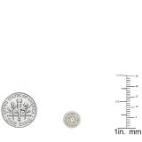 0.41 Carat (ctw) 14K Yellow Gold Round Lab Grown White Diamond Ladies Halo Style Stud Earrings