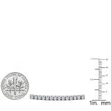 3.00 Carat (ctw) 10K White Gold Round Lab Grown Diamond Ladies Tennis Bracelet 3 CT