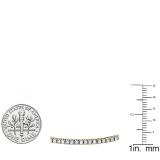1.50 Carat (ctw) 10K Yellow Gold Round Lab Grown Diamond Ladies Tennis Bracelet 1 1/2 CT