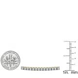 3.00 Carat (ctw) 10K Yellow Gold Round Lab Grown Diamond Ladies Tennis Bracelet 3 CT