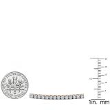 3.00 Carat (ctw) 14K Rose Gold Round Lab Grown Diamond Ladies Tennis Bracelet 3 CT