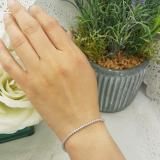 1.50 Carat (ctw) 14K White Gold Round Lab Grown Diamond Ladies Tennis Bracelet 1 1/2 CT