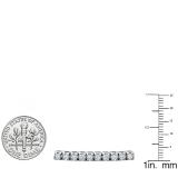 7.00 Carat (ctw) 14K White Gold Round Lab Grown Diamond Ladies Tennis Bracelet 7 CT
