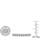 8.00 Carat (ctw) 14K White Gold Round Lab Grown Diamond Ladies Tennis Bracelet 8 CT