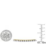 2.00 Carat (ctw) 14K Yellow Gold Round Lab Grown Diamond Ladies Tennis Bracelet 2 CT