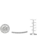 1.50 Carat (ctw) 18K White Gold Round Lab Grown Diamond Ladies Tennis Bracelet 1 1/2 CT