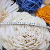 15.00 Carat (ctw) 18K White Gold Round Lab Grown Diamond Ladies Tennis Bracelet 15 CT