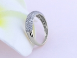0.50 Carat (ctw) 14K White Gold Round Lab Grown Diamond Ladies Anniversary Wedding Band 1/2 CT