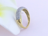 0.50 Carat (ctw) 14K Yellow Gold Round Lab Grown Diamond Ladies Anniversary Wedding Band 1/2 CT