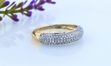 0.50 Carat (ctw) 14K Yellow Gold Round Lab Grown Diamond Ladies Anniversary Wedding Band 1/2 CT
