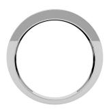 0.40 Carat (ctw) Sterling Silver Real Round Lab Grown Diamond Men's Flashy Wedding Ring