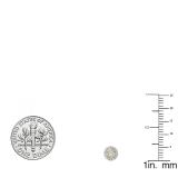 0.20 Carat (ctw) 10K Yellow Gold Round Lab Grown White Diamond Ladies Cluster Stud Earrings