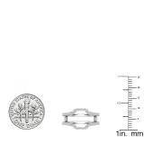 0.25 Cttw Round Lab Grown White Diamond Wedding Guard Band for Women in 14K White Gold