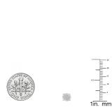 0.40 Carat (cttw) Round Lab Grown Diamond Ladies Illusion Cluster Stud Earrings 10K Yellow Gold
