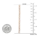 0.80 Carat (cttw) Round Lab Grown White Diamond Ladies Linear Bar Drop Earrings 10K Rose Gold