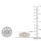 1.40 Carat (ctw) Round Lab Grown Diamond Ladies Wedding Five Stone Engagement Ring 10K Rose Gold