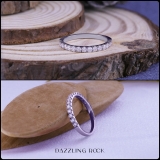 0.65 Carat (ctw) Round Lab Grown Diamond Ladies Anniversary Wedding Stackable Band 14K White Gold