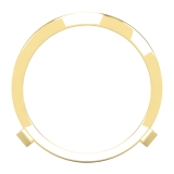 0.30 Carat (ctw) Round Lab Grown Diamond Ladies Wedding Band Guard Ring 1/3 CT 10K Yellow Gold