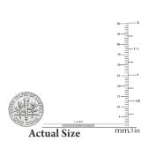 0.25 Carat (ctw) Round Lab Grown Diamond Ladies Stackable Wedding Band 1/4 CT Sterling Silver
