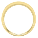 0.25 Carat (ctw) Round Lab Grown Diamond Mens Comfort Fit Wedding Band 1/4 CT 10K Yellow Gold