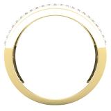 0.35 Carat (ctw) Round Lab Grown Diamond Bridal Wedding Anniversary Band 1/3 CT 14K Yellow Gold