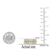 0.35 Carat (ctw) Round Lab Grown Diamond Bridal Wedding Anniversary Band 1/3 CT 14K Yellow Gold