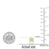 0.12 Carat (ctw) Round Lab Grown Diamond Ladies Interlocking Circle Stud Earrings 14K Yellow Gold
