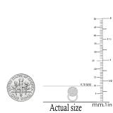 0.12 Carat (ctw) Round Lab Grown Diamond Ladies Interlocking Circle Stud Earrings Sterling Silver