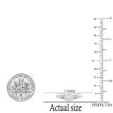 0.25 Carat (ctw) Round Lab Grown Diamond Ladies Promise Engagement Ring 1/4 CT Sterling Silver