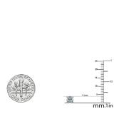 0.50 Carat (ctw) VS1-Eye Clean Clarity Lab Grown Diamond Earrings 14K White Gold G-H Color 1/2 CT