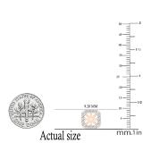 0.40 Carat (ctw) Round Lab Grown Diamond Removable Jackets For Stud Earrings 18K Rose Gold