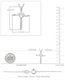 0.05 Carat (ctw) Round Lab Grown Diamond Ladies Heart with Cross Pendant Sterling Silver