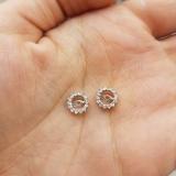 Round Lab Grown White Diamond Removable Jackets Stud Earrings for Her (0.30 ctw, Color H-I, Clarity SI2) in 925 Sterling Silver